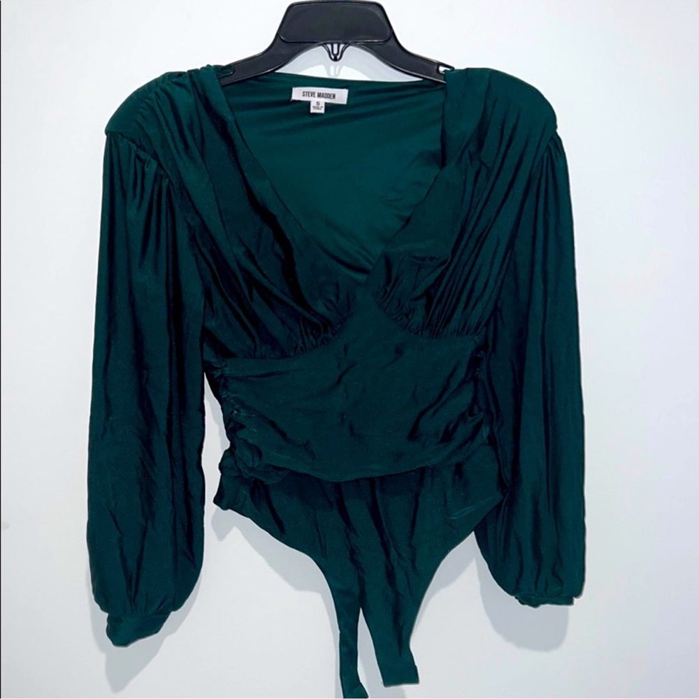 Steve Madden Dark Green Blouse